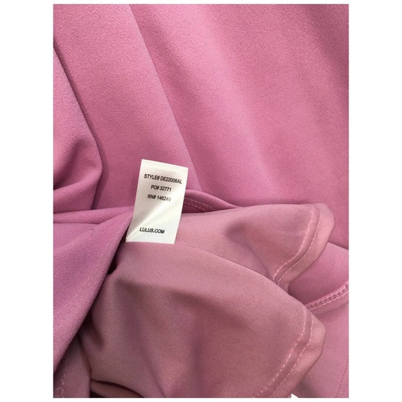 New Lulus Womens Medium Formal Cocktail Dress Sleeveless Maxi V Neck Lavender - Picture 10 of 16